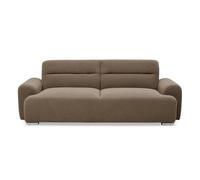 Canapé Convertible 3 Places Bouclette "Trey" 223cm Taupe