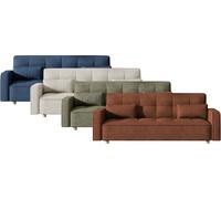 Canapé convertible 3 places Cooper de Kocoon : Tissu / Bleu canard