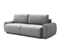 Canapé convertible 3 places Traviata Velours Gris