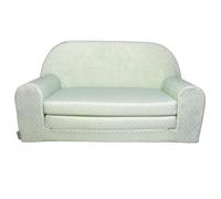 Canapé convertible au lit enfant - FORTISLINE - Vert - Mousse polyuréthane - Tissu microfibre 100% polyester
