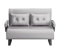 Canapé convertible avec cadre en métal 6 positions dossier réglable pour balcon, maison, bureau, chambre à coucher et salon (kaki, 185 x 100 x 26 cm)