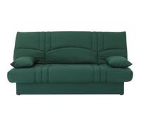 Canapé convertible clic clac 3 places - Tissu Vert forêt - L 190 x P 92 cm - DREAM - Style Contemporain