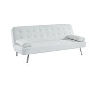 Canapé convertible clic-clac en simili MICHELLE II - Blanc