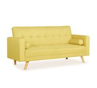 Canapé convertible clic-clac scandinave Slow tissu Jaune