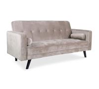 Canapé convertible clic-clac scandinave Slow Velours Taupe