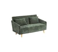 Canapé Convertible Créateur d'intérieur Milo 2 Places Polyester Clic Clac 155cm Vert Cèdre