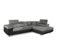 Canapé Convertible d'Angle Droit "Toms" 275cm Gris