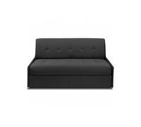 Canape convertible Dunlopillo 3 places en simili-cuir gris 120 x 170 x 45 cm