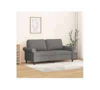 Canape convertible en.casa 2 places en tissu gris 172 x 172 x 80 cm