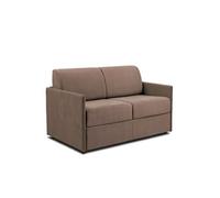 Canape convertible [en.casa] 3 places en simili-cuir marron 120 x 150 x 45 cm