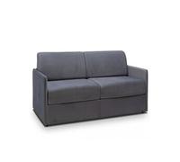 Canape convertible [en.casa] 3 places en velours gris 160 x 190 x 45 cm