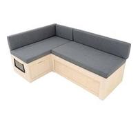 Lit de Camping-Car En Forme de L & Coussins, Banc de Rangement, Canapé Coulissant 1800 x 1200mm