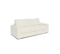 Canapé convertible EXPRESS BILBAO couchage 160 cm matelas 16 cm velours ivoire