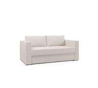 Canapé convertible EXPRESS IBIZA SUPRA 140cm Lattes matelas DUNLOPILLO 16cm Twist beige