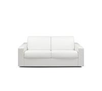 Canapé convertible express MIDNIGHT 140cm matelas 16cm polyuréthane blanc