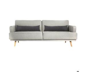 Canapé convertible ""Jack"" 3 places gris souris - Atmosphera Créateur d'intérieur