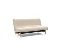 Canapé convertible lit ASLAK 140 Nordic Cover Soft Spring tissu phobos latté