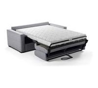 Canapé convertible MAD IN ITALY MARIUS 3 places gris clair 190x100x87 cm matelas 14 cm Gris clair G