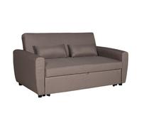 Canapé convertible MATT 2 places taupe