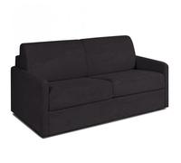 Canapé convertible PARADISO EXPRESS 120cm sommier métal matelas 14cm velours côtelé zoom graphite