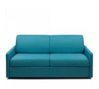 Canapé convertible PARADISO EXPRESS 140 cm matelas 14cm bleu turquoise