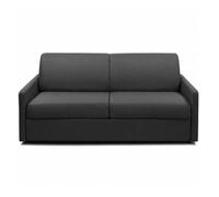 Canapé convertible PARADISO EXPRESS 140cm matelas 14cm gris anthracite