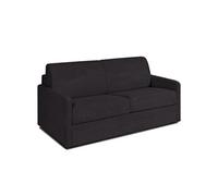 Canapé convertible PARADISO EXPRESS 160cm sommier métal matelas 14cm velours côtelé zoom graphite