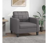 Canapé Convertible Pas Cher,Fauteuil Gris 60 cm Similicuir,Mobilier de Salon pour Salon, Bureau et Petit Appartement