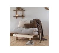 Karup Design Roots Canapé-lit avec Matelas 90x200 746 Gris/Pin