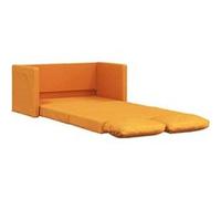 vidaXL Canapé-lit 2 en 1 jaune foncé 112x174x55 cm tissu 353972