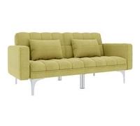 Canape convertible vidaxl 2 places en tissu vert 79.5 x 175.5 x 57.5 cm vert G