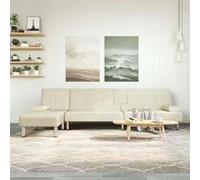 Canape convertible vidaxl 4 places en simili-cuir beige 140 x 255 x 70 cm beige G