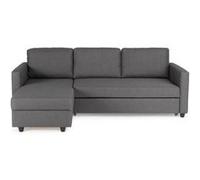 Canapé d angle con ible réversible 3 places Tissu Contemporain L 222 P 150 H 86 c