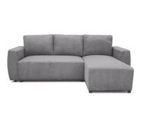 Canapé d angle con ible réversible 34 places PHARELL velours côtelé Anthracite Coffre de Anthracite G
