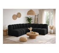 Canapé d’angle modulable arrondi GRANIA - 4 places - 201 cm