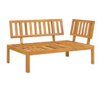 Canapé d'angle palette de jardin bois massif d'acacia, canapé palette en bois, banc d'extérieur, meuble de jardin, 365844