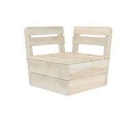 Canapé d angle sectionnel palette Bois d épicéa imprégné Bois-clair G