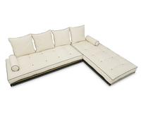 Canape d’angle Tatami Medium Duo Latex Kedro 80x200 - Pascall Futon Ecru