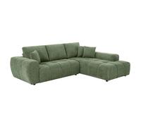 Canapé d'angle 3 places avec méridienne vert L 270 cm - Oviala
