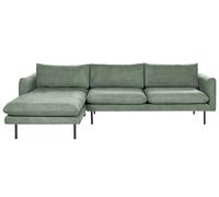 Canapé d'Angle à Droite Moderne 4 places Siège Rembourré en Tissu Chenille