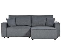 Canapé d'Angle à Gauche Moderne Fonction Couchage Dossier Rembourré avec Co