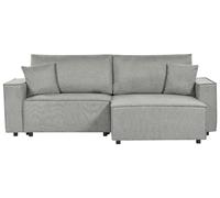 Canapé d'Angle à Gauche Moderne Fonction Couchage Dossier Rembourré avec Co