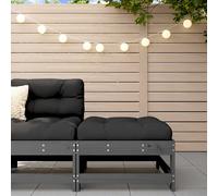 Canapé d'angle avec coussins bois de pin solide canapé de jardin vidaXL