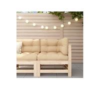 Canapé d'Angle avec Coussins, Siège avec Dossier, Meuble de Jardin Terrasse Balcon Patio Extérieur, Marron Bois de 825653