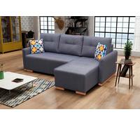 Canapé d'angle avec fonction sommeil et coffre de lit spacieux - Canapé-lit d'angle confortable avec housse facile d'entretien, coussins interchangeables et beaucoup d'espace de rangement pour les pet