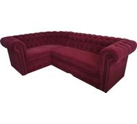 Canapé d'angle Chesterfield rembourré Canapé d'angle en velours rembourré Sièges coin Canapés Nouveau