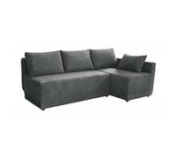 Canapé d'angle Columbus 149, Gris, Fonction de couchage, 210x135x85cm