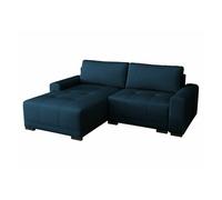 Canapé d'angle Columbus 183, Bleu, Fonction de couchage, 237x180x75cm