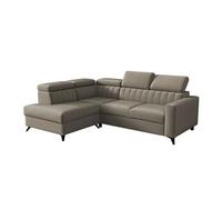 Canapé d'angle Columbus 202, Brun clair, Fonction de couchage