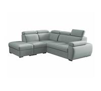 Canapé d'angle Columbus 228, Gris, Fonction de couchage, 260x230x85cm